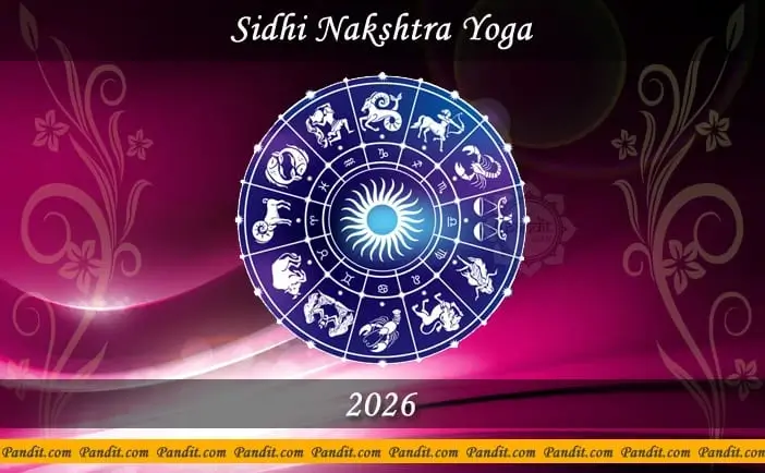 Siddhi Nakshatra Yoga 2026