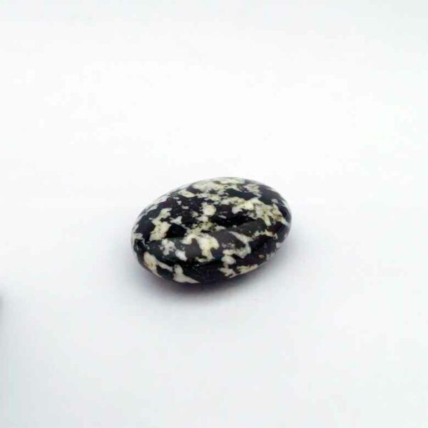 Black White Tourmaline Healing Crystal Palm Stone