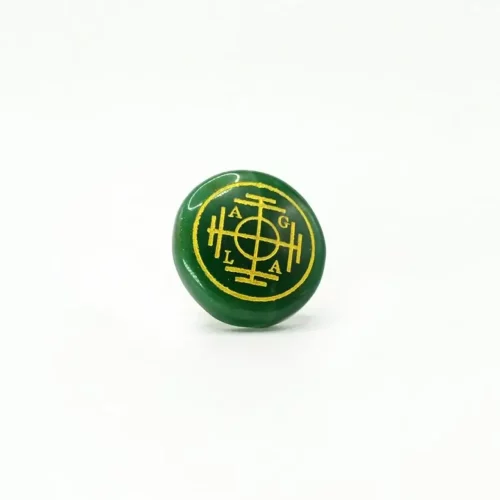 Green Aventurine Coin for Wealth and Success