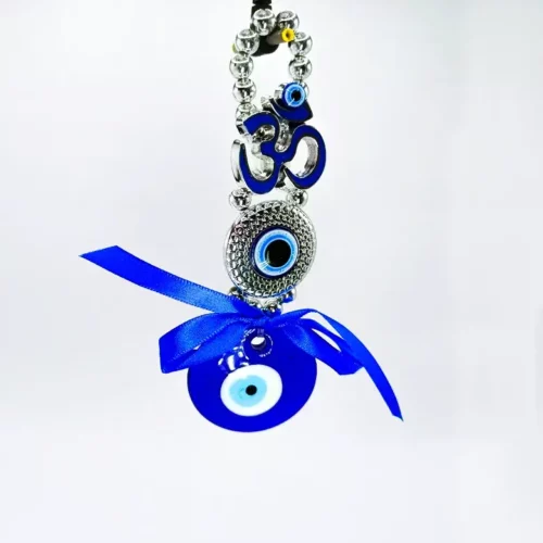 Evil Eye Pendant with Om Symbol
