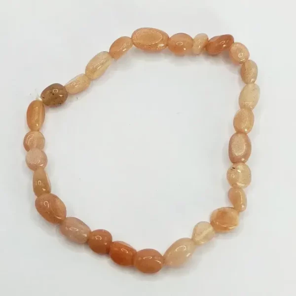 Peach Moonstone Tumble Bracelet