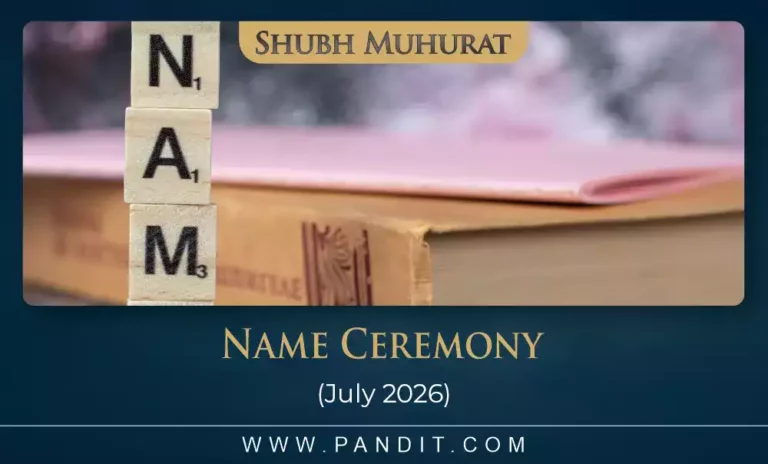 Shubh Muhurat For Namkaran January 2026