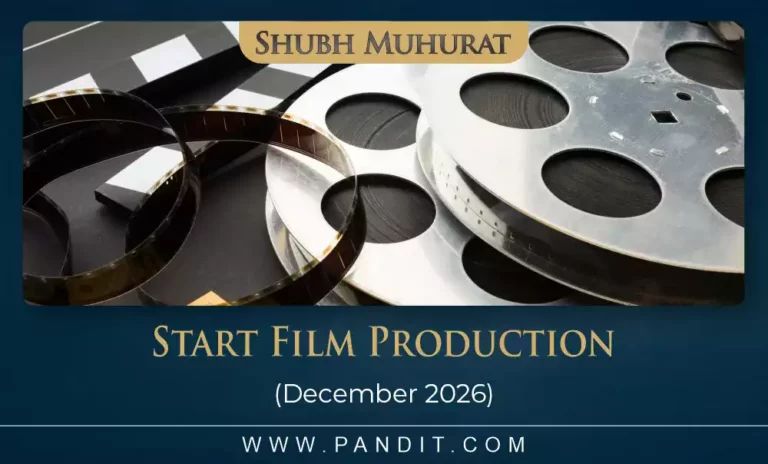 Shubh Muhurat For Start Film Production December 2026