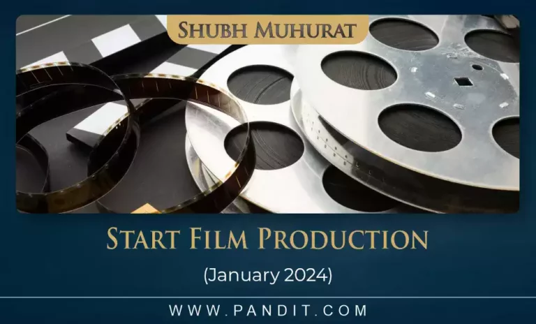 Shubh Muhurat For Start Film Production January 2024