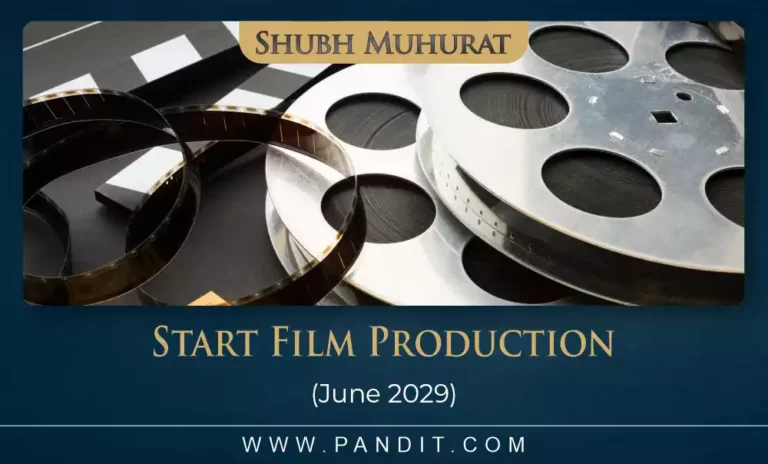 Shubh Muhurat For Start Film Production June 2029