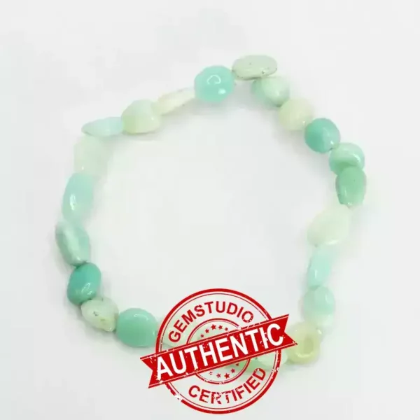 Blue Amazonite Tumble Bracelet
