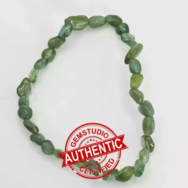 Green Apatite Tumble Bracelet