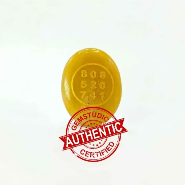 Yellow Aventurine Zibu Symbol Coin