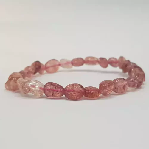 Strawberry Quartz Tumble Bracelet